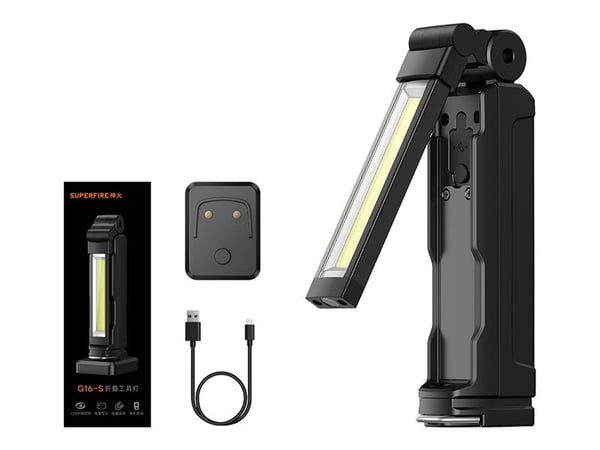 Superfire lommelykt Superfire G16-S multifunksjonell lommelykt, 800lm, USB-C