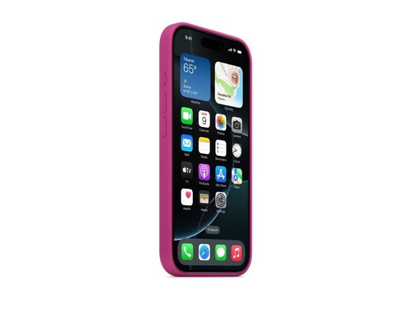Apple silikondeksel med MagSafe for iPhone 16 Pro - fuchsia, deksel, Apple, iPhone 16 Pro, 16 cm (6.3"), Fuchsia