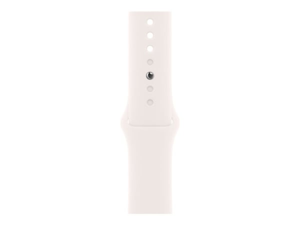 Apple - Band för smart klocka - 46mm - M/L (passar handleder på 160 - 210 mm) - ljus rouge - för Watch Hermès Series 9, SE 3, Series 10, Series 11,...