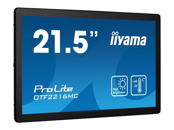 iiyama ProLite OTF2216MC-B1 - LED-skjerm - 22" (21.5" synlig) - åpen ramme - berøringsskjerm - 1920 x 1080 Full HD (1080p) @ 60 Hz - VA - 1100 cd/m...