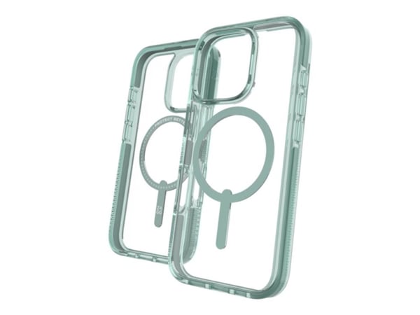 Zagg Santa Cruz Snap - Baksidedeksel for mobiltelefon - MagSafe-samsvar - grafen - grønn - for Apple iPhone 16 Pro
