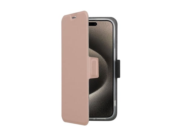 Screenor Clever - Lommebok for mobiltelefon - MagSafe-samsvar - økolær, termoplast-polyuretan (TPU) - rosa - for Apple iPhone 16 Pro Max