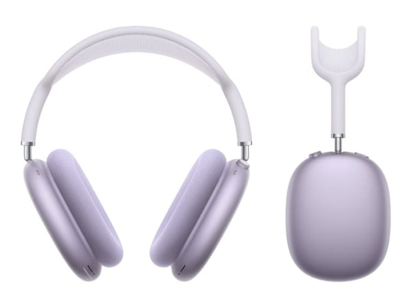 Apple AirPods Max - Hodetelefoner med mikrofon - full størrelse - Bluetooth - trådløs - aktiv støydemping - purpur