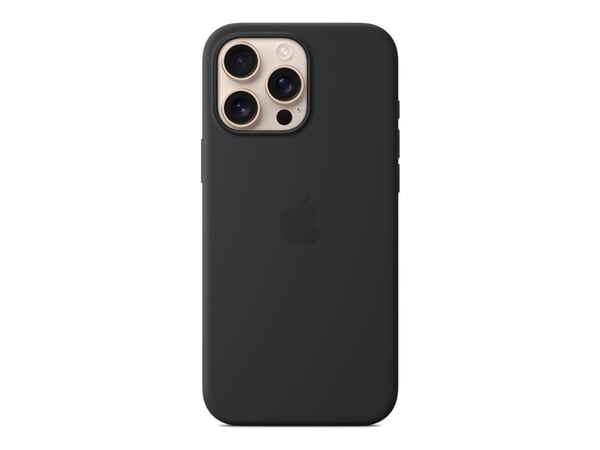 Apple - Baksidesskydd för mobiltelefon - MagSafe-kompatibilitet - silikon - svart - för iPhone 16 Pro Max