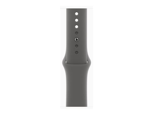 Apple Watch Series 10 (GPS + Cellular) - 46 mm - naturlig titan - smartklokke med sportsbånd - fluorelastomer - steingrå - båndbredde: S/M - 64 GB ...