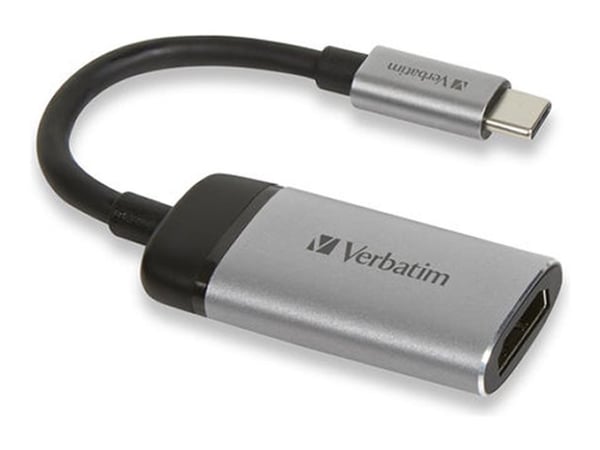 Verbatim - Video adapter - USB-C hann til HDMI hunn - 10 cm - 4K-støtte