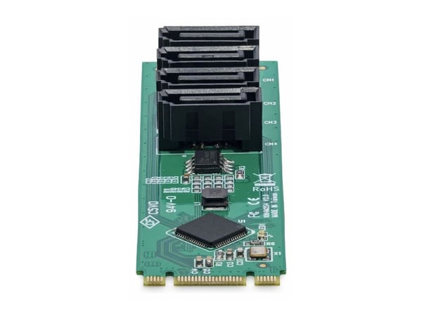 StarTech.com 4P-SATA-M2-ADAPTER, M.2, SATA, PCI 3.0, Grønn, Strøm, 68555579 t