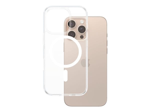 PanzerGlass HardCase - Baksidedeksel for mobiltelefon - MagSafe-samsvar - polykarbonat, termoplast-polyuretan (TPU) - hvit, gjennomsiktig - for App...