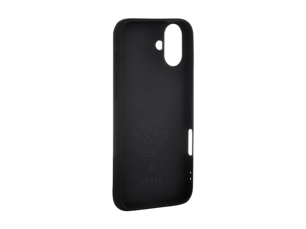 GRE8T - Bagsidecover til mobiltelefon - termoplastisk polyuretan (TPU) - sort - for Apple iPhone 16 Plus