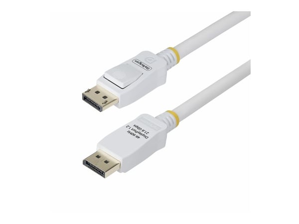 StarTech.com DP12-CABLE-6FTW, 1,8 m, DisplayPort, DisplayPort, Hanstik, Hanstik, 4096 x 2160 pikseliä
