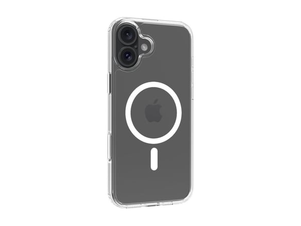 Screenor Bumper - Baksidedeksel for mobiltelefon - MagSafe-samsvar - termoplast-polyuretan (TPU), akryl - gjennomsiktig - for Apple iPhone 16 Plus