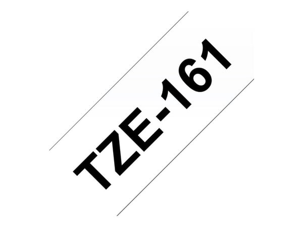 Brother TZe-161 - Svart på blank - Rull (3,56 cm x 8 m) 1 kassett(er) laminert teip - for P-Touch PT-3600, 530, 550, 9200, 9400, 9500, 9600, 9800, ...