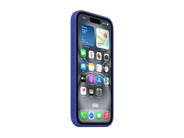 Apple - Baksidedeksel for mobiltelefon - MagSafe-samsvar - silikon - ultramarin - for iPhone 16