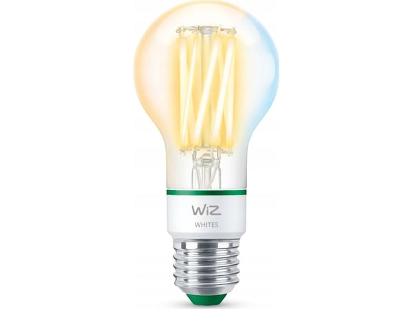 WiZ Lamp Filament - Smart LED Lighting - Energy Class A - Warm to Cool White Light - E27 - 60W - Transparent - Wi-Fi