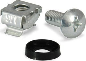Equip M6 häkkimutteri- ja pulttipakkaus / 4 sarjaa pakkauksessa