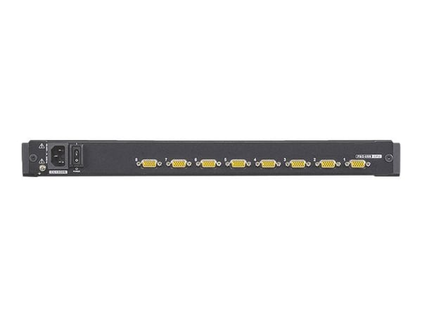 ATEN LCD KVM Switches CL1308N - KVM-konsoll med KVM-svitsj - 8 porter - PS/2, USB - 19" - kan monteres i rack - 1280 x 1024 @ 75 Hz - svart - 1U