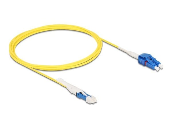 Delock - Nettverkskabel - CS enkeltmodus (hann) til LC-enkeltmodus (hann) - 2 m - 2 mm - fiberoptisk - dupleks - 9 / 125 micron - G.657.A2/OS2 - ha...