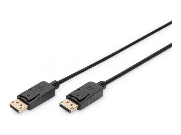 DIGITUS - DisplayPort-kabel - DisplayPort (hann) til DisplayPort (hann) - 1 m - formstøpt, 4K-støtte - svart