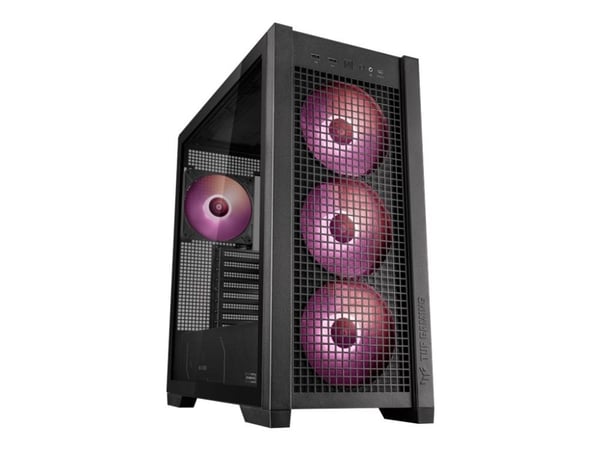 ASUS TUF Gaming GT302 ARGB, Midi Tower, PC, musta, EATX, ATX, mikro ATX, Mini-ITX, Multi, 16,5 cm