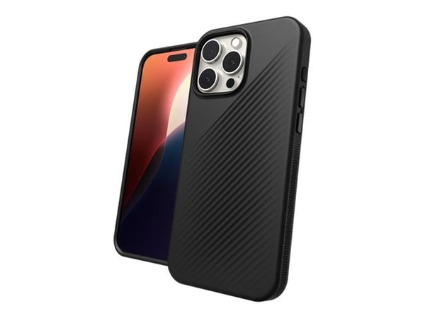 ZAGG Luxe Snap - Baksidedeksel for mobiltelefon - MagSafe-samsvar - svart - for Apple iPhone 16 Pro Max