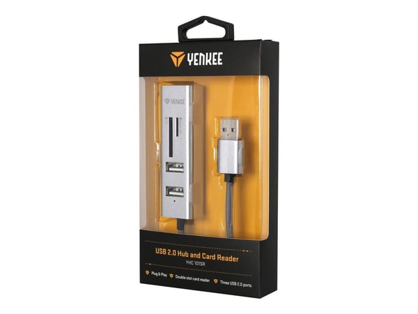 YENKEE YHC 101SR - Hubb - 3 x USB 2.0 - skrivbordsmodell
