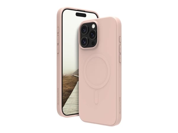 dbramante1928 Greenland Pro - Baksidedeksel for mobiltelefon - MagSafe-samsvar - plastikk - rosa sand - for Apple iPhone 16 Pro Max