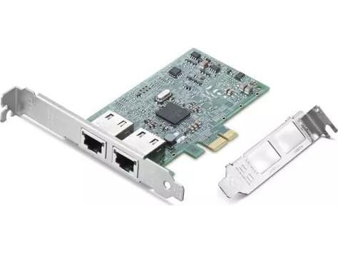 Broadcom BCM5720-2P - Nettverksadapter - PCI Express x1 lav profil - Gigabit Ethernet x 2 - for ThinkPad L15 Gen 4; ThinkStation P3; P360; P520; P5...