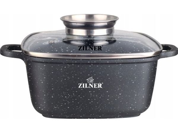 Zilner gryta med marmorerad beläggning 5,4L 26 cm ugnsform ZILNER ZL-9011