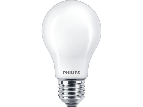 Philips Hehkulankalamppu, huurrettu 60W A60 E27 x2, 7 W, 60 W, E27, 806 lm, 15000 h, Lämmin valkoinen