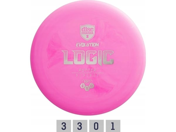 Discmania Pink Disc golf disc Putter SOFT EXO LOGIC Evolution Pink