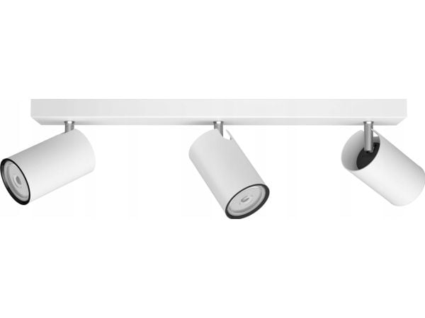 Philips Påbygd spotlys, Overflateegnet, GU10, 3 ampuller, LED, 220-240 V, Hvit