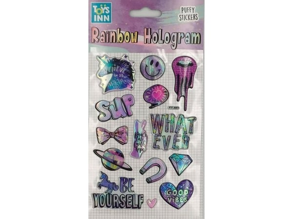 Stnux regnbue hologram klistremerker – enhjørning 8660 STNUX p6