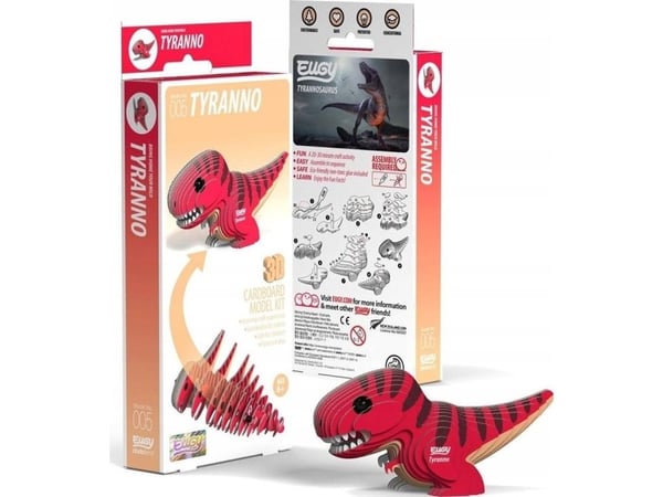 Eugy the Tyrannosaurus dinosaur 3D øko-puslespill