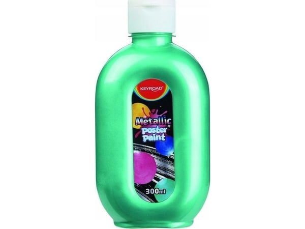 KEYROAD julisteväri, metalliväri, 300ml, pullo, vihreä