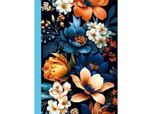 Fresh Dekorativ notatbok 105x148/48K rutenett TW Flora |