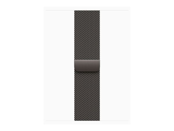 Apple Watch Series 10 (GPS + Cellular) - 42 mm - skiffer titan - smart klocka med milanesisk loop - nät av rostfritt stål - skiffer - handledsstorl...