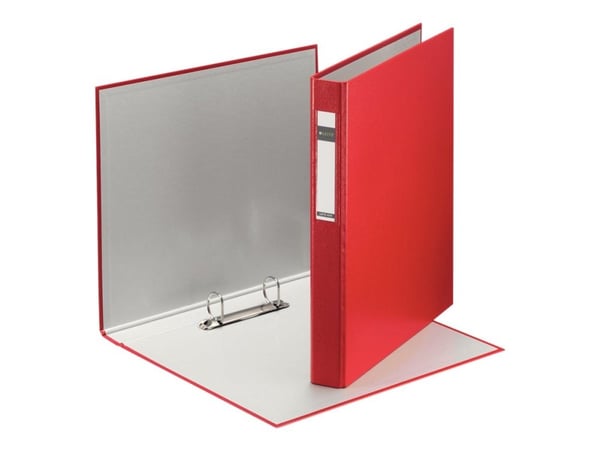 LEITZ rengaskansio 2 rengasta DIN A4 4 cm punainen