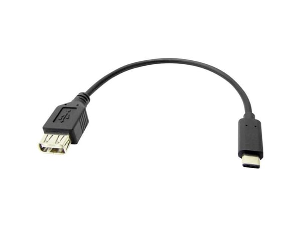 Goobay TCOCUSB3102, 0,2 m, USB C, USB A, USB 3.2 Gen 1 (3.1 Gen 1), 5000 Mbit/s, Sort