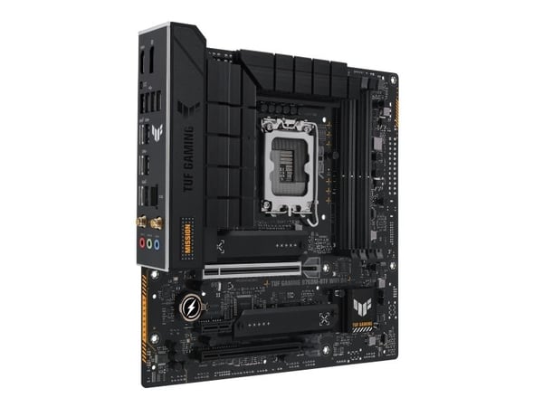 ASUS TUF GAMING B760M-BTF WIFI D4 - Hovedkort - micro ATX - LGA1700-sokkel - B760 Chipset - USB-C 3.2 Gen 2x2, USB-C 3.2 Gen2, USB-C 3.2 Gen 1, USB...
