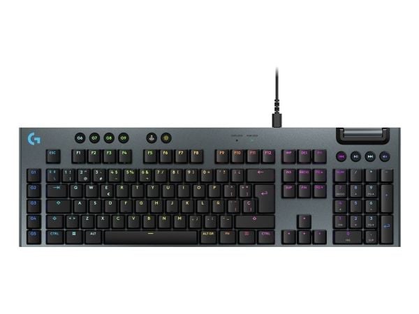 Logitech G G915 X - Tastatur - bakgrunnsbelyst - USB - QWERTY - Spansk - tastsvitsj: GL Tactile - svart