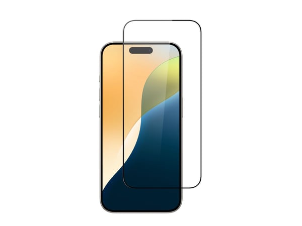 Screenor - Skjermbeskyttelse for mobiltelefon - glass - svart - for Apple iPhone 16 Pro Max
