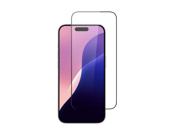 Screenor - Skjermbeskyttelse for mobiltelefon - glass - svart - for Apple iPhone 16 Pro