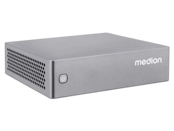 Medion S06e - Mini-PC N-series N100 / inntil 3.4 GHz - uten HDD - UHD Graphics - Gigabit Ethernet - uten OS - monitor: ingen - grå