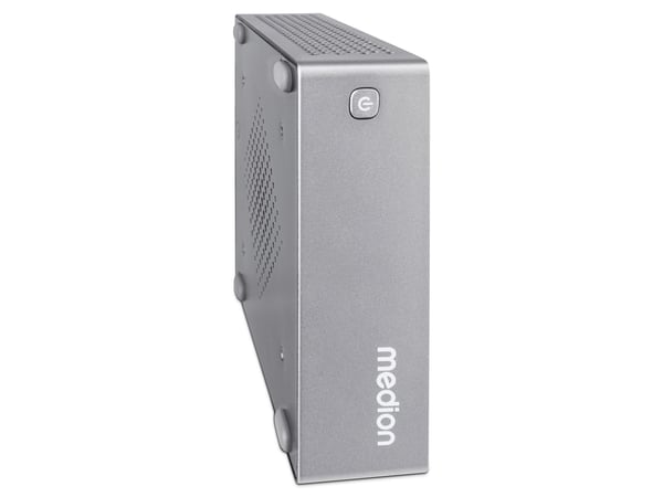 Medion S06e - Mini-PC N-series N100 / inntil 3.4 GHz - uten HDD - UHD Graphics - Gigabit Ethernet - uten OS - monitor: ingen - grå