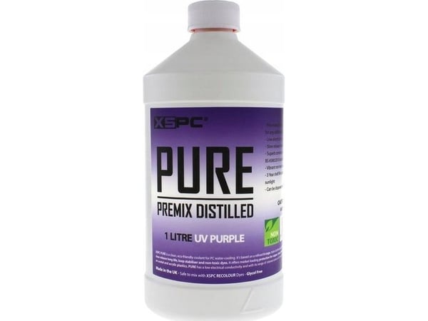 XSPC Pure kjølevæske, 1 liter - Fiolett, UV
