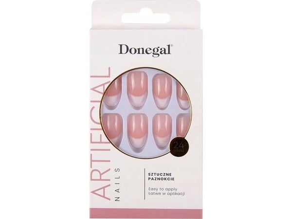 Donegal Kunstige negler fransk manikyr mandel