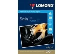 Lomond Premium fotopapir satin 270 g/m2 A3, 20 ark, Warm