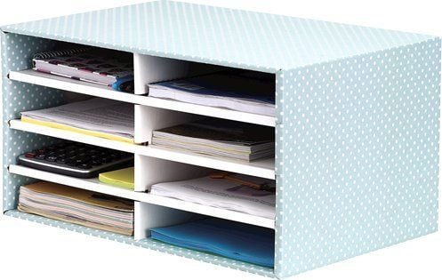 Bankers Box Style - Sorterer - 8 rom - for A4 (210 x 297 mm) - hvit, grønn