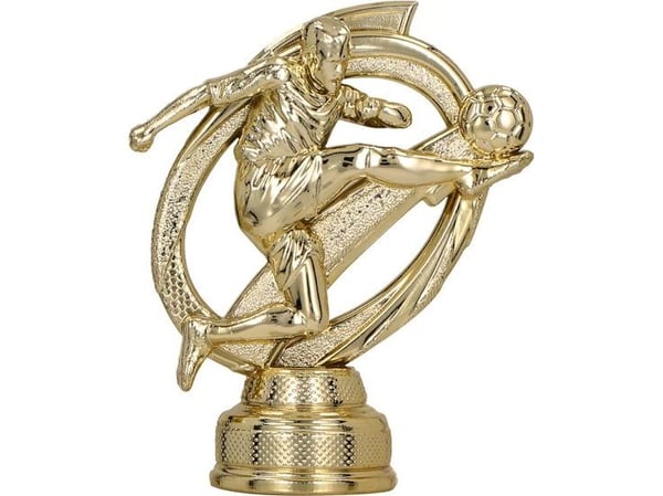 Triumf Gold plastfigur - Fotballspiller (B305/G)