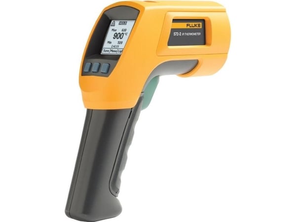 Fluke 572-2, F, °C, -30 - 900 °C, Sort, Gul, -22 - 1652 °F, 1 °C, 500 ms